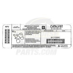 12571854  -  Label For Emissions Catalyst